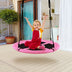 40 Inch Flying Saucer Tree Swing Indoor Outdoor Play Set-Pink - Color: Pink - Minihomy