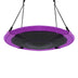 40 Inch Flying Saucer Tree Swing Indoor Outdoor Play Set-Purple - Color: Purple - Minihomy