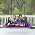 60 Inch Saucer Surf Outdoor Adjustable Swing Set-Purple - Color: Purple - Minihomy