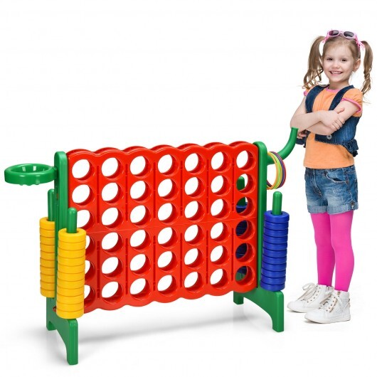 2.5Ft 4-to-Score Giant Game Set-Green - Color: Green - Minihomy