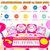 24-Key Piano Keyboard DJ Drum Combination with Microphone and MP3-Pink - Color: Pink - Minihomy