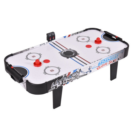 42 Inch Air Powered Hockey Table Top Scoring 2 Pushers - Minihomy