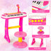 31-Key Kids Piano Keyboard Toy with Microphone and Multiple Sounds for Age 3+-Pink - Color: Pink - Minihomy