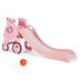 4-in-1 Foldable Baby Slide Toddler Climber Slide PlaySet with Ball-Pink - Color: Pink - Minihomy