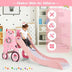 4-in-1 Foldable Baby Slide Toddler Climber Slide PlaySet with Ball-Pink - Color: Pink - Minihomy