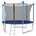 Outdoor Trampoline with Safety Closure Net-8 ft - Color: Blue - Size: 8 ft - Minihomy