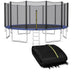 15/16 Feet Trampoline Replacement Safety Net-16 ft - Color: Black - Size: 16 ft - Minihomy