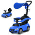 3-in-1 Mercedes Benz Ride-on Toddler Sliding Car-Blue - Minihomy