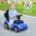 3-in-1 Mercedes Benz Ride-on Toddler Sliding Car-Blue - Color: Blue - Minihomy