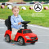 3-in-1 Mercedes Benz Ride-on Toddler Sliding Car-Blue - Minihomy