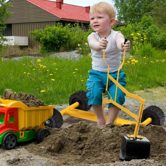 Heavy Duty Steel Frame Kid Ride-on Sand Digger - Minihomy