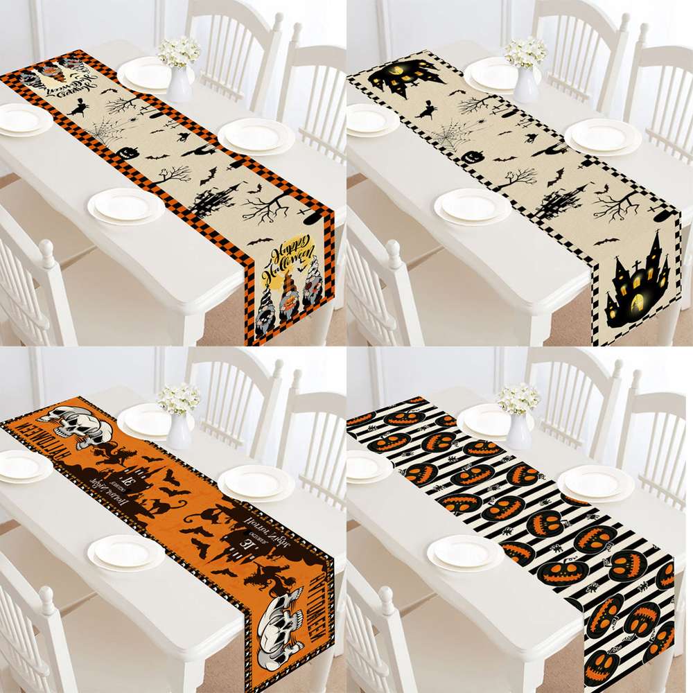 Halloween Table Runner Table Decoration Tablecloth - Minihomy