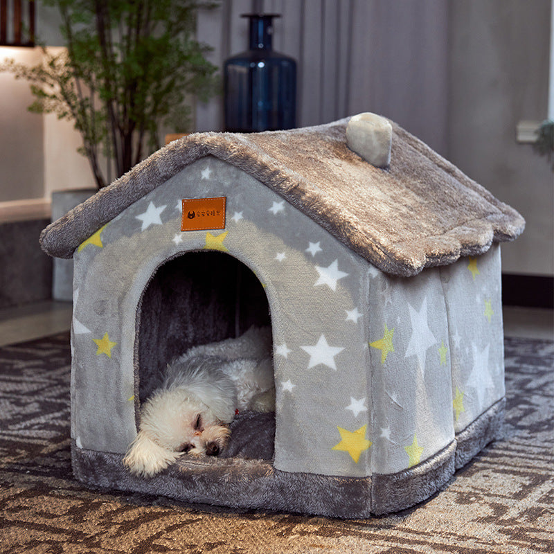 Foldable Dog House - Cozy and Convenient - Minihomy