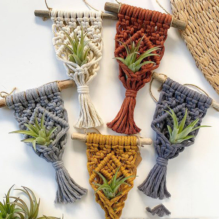 Home Decor Mini Macrame Plant Hangers For Air Plant - Minihomy