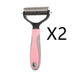 Stainless Double-sided Pet Brush Hair Removal Comb Grooming Dematting - Minihomy