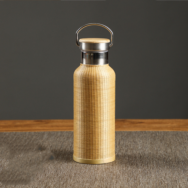 Handmade Bamboo Braided Mug Hot Water Bottle