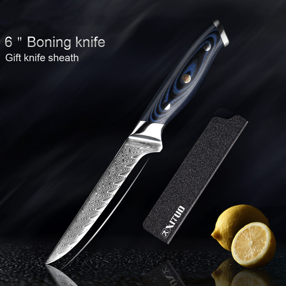 Damascus Knife Set Kitchen Knife Meat Slicing Knife - Minihomy