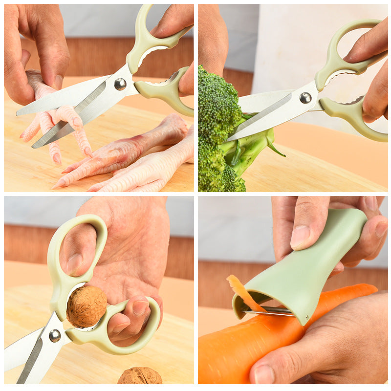 Multifunctional Stainless Steel Kitchen Scissors For Home Use - Minihomy