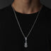 Skull Guitar Pendant for Men Punk Rock Gothic Skeleton Necklace for Men