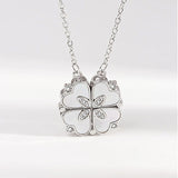 Net Red Clover Enamel Necklace Female - Minihomy