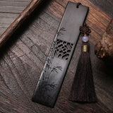 Mahogany Ebony Hollow Nanmu Bookmark Set Chinese Style Crafts