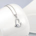 Sterling Silver Love You Mom Love Heart Pendant Necklace