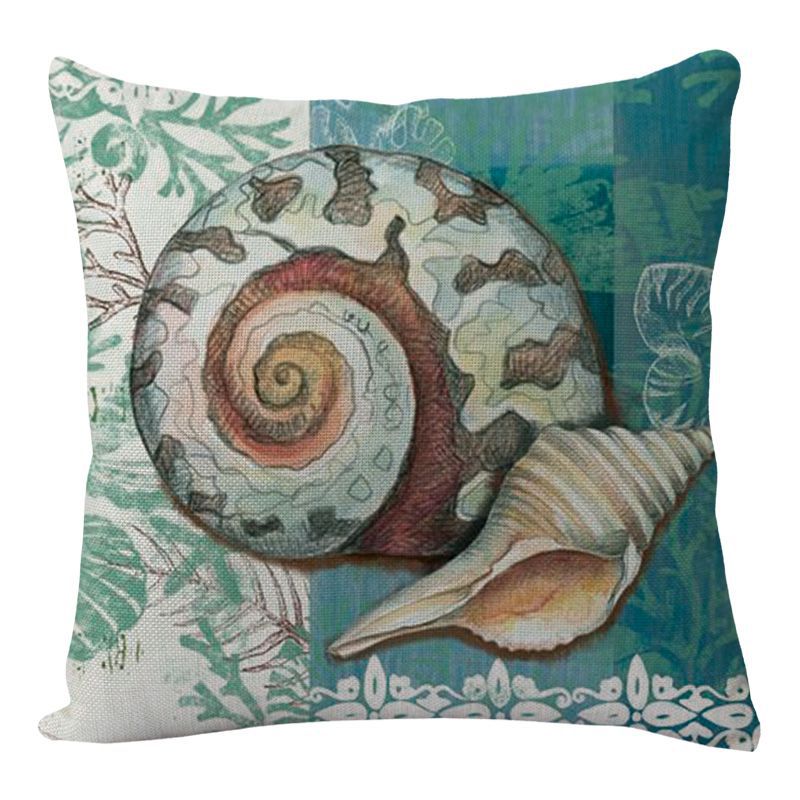 Cushion Covers Sea Turtle Printed Throw Pillow Cases For Home Decor Sofa Chair Seat - Minihomy