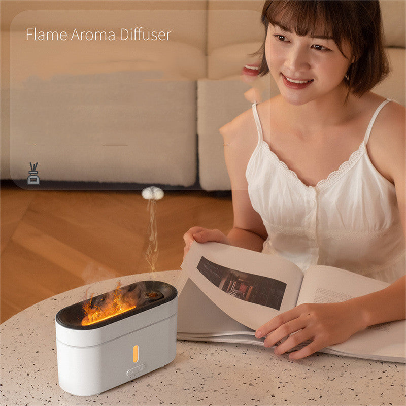 Humidifier Aromatherapy Machine with Household Flame Lamp Fog Spectrometer for Home