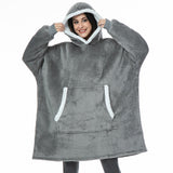 Mink Fleece Warm Loose Blanket Sweater