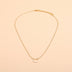 Small Circle Pendant Clavicle Chain - Minihomy