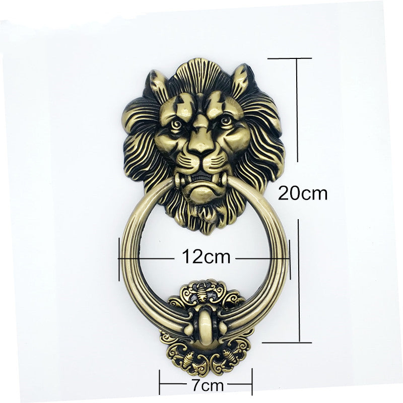 20cm Large Antique Lion Door Knocker Lionhead Doorknockers L