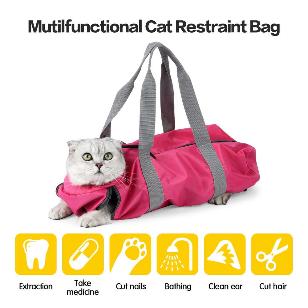 Cat Travel Bag Double Lined Anti Scratch And Bite Pet Bags - Minihomy