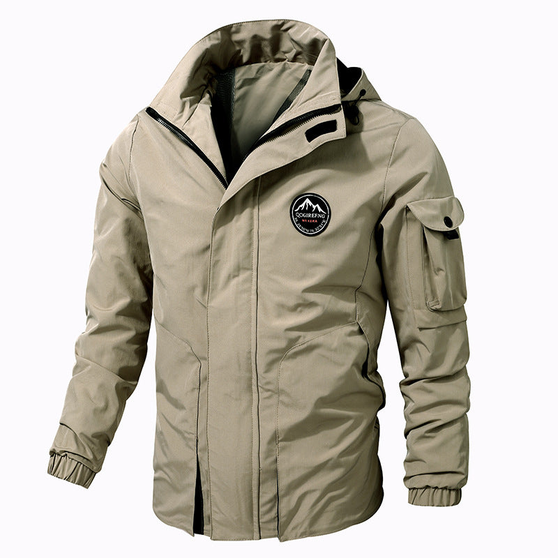 Mens Jacket Hooded Top Technical Work - Minihomy