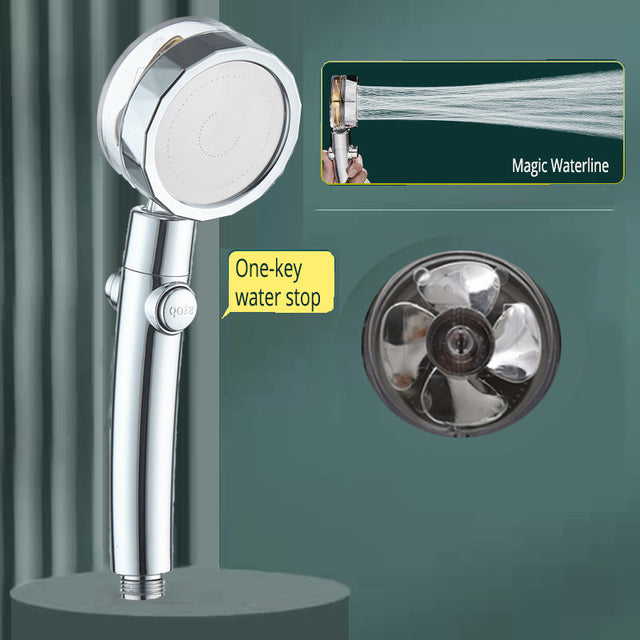 Modern Minimalist Supercharged Small Waist Small Fan Shower Nozzle