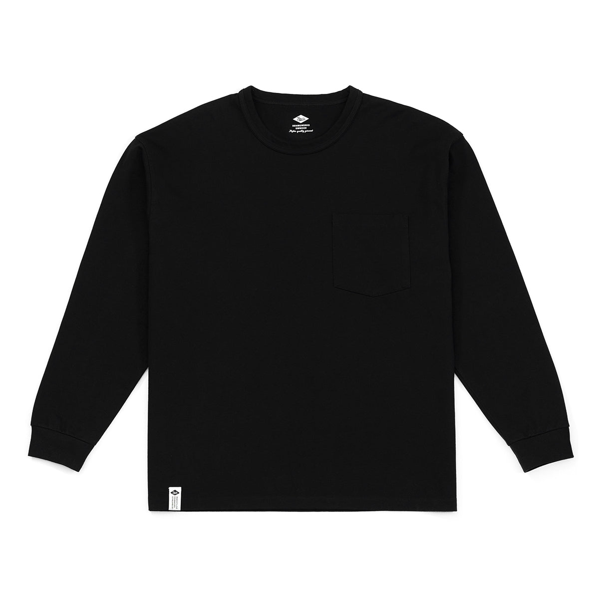 Solid Color Oversize Long-sleeved T-shirt Men