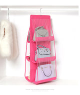 Double-sided Six-layer Visible Transparent Hanging Bag Storage