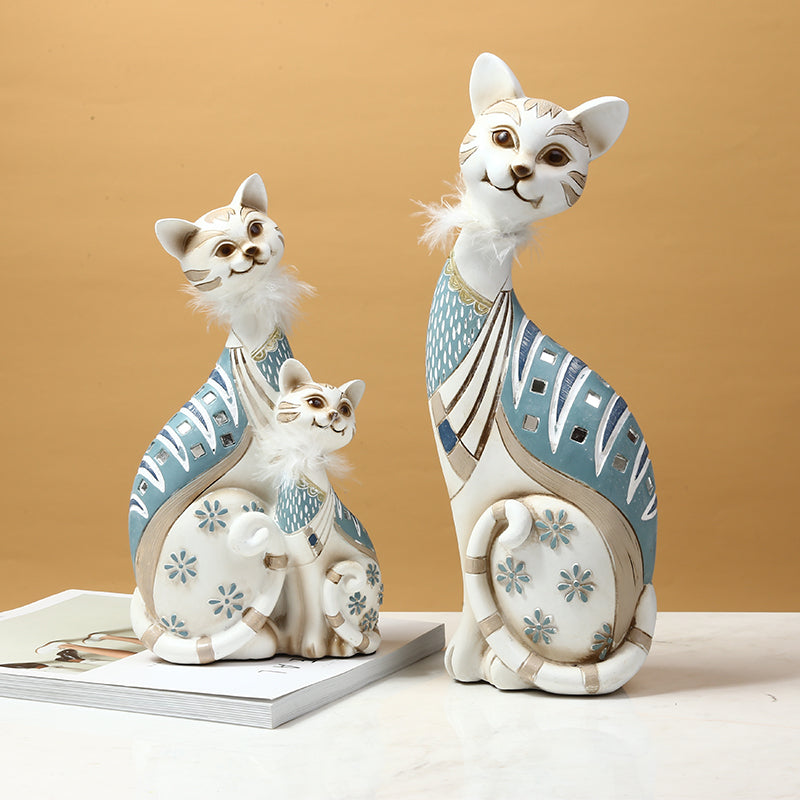 Cute Cat Decoration Desktop Creative Home Accessories Living Room Wine Cabinet Porch Decoration - Minihomy