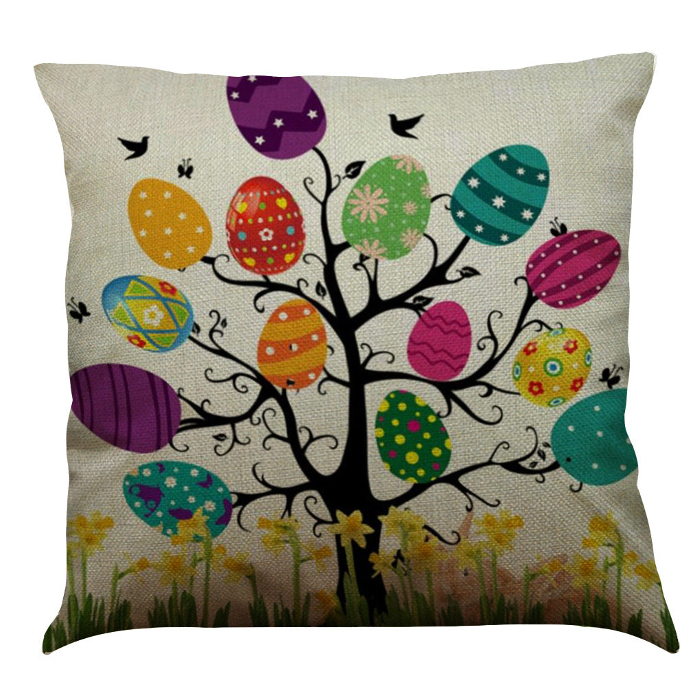 Easter Bunny Cotton And Linen Pillowcase - Minihomy