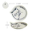 Cute Cat Plate Home Creative Ceramics - Minihomy