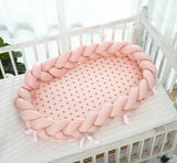 Cotton Woven Folding Portable Crib Is Removable And Washable - Minihomy