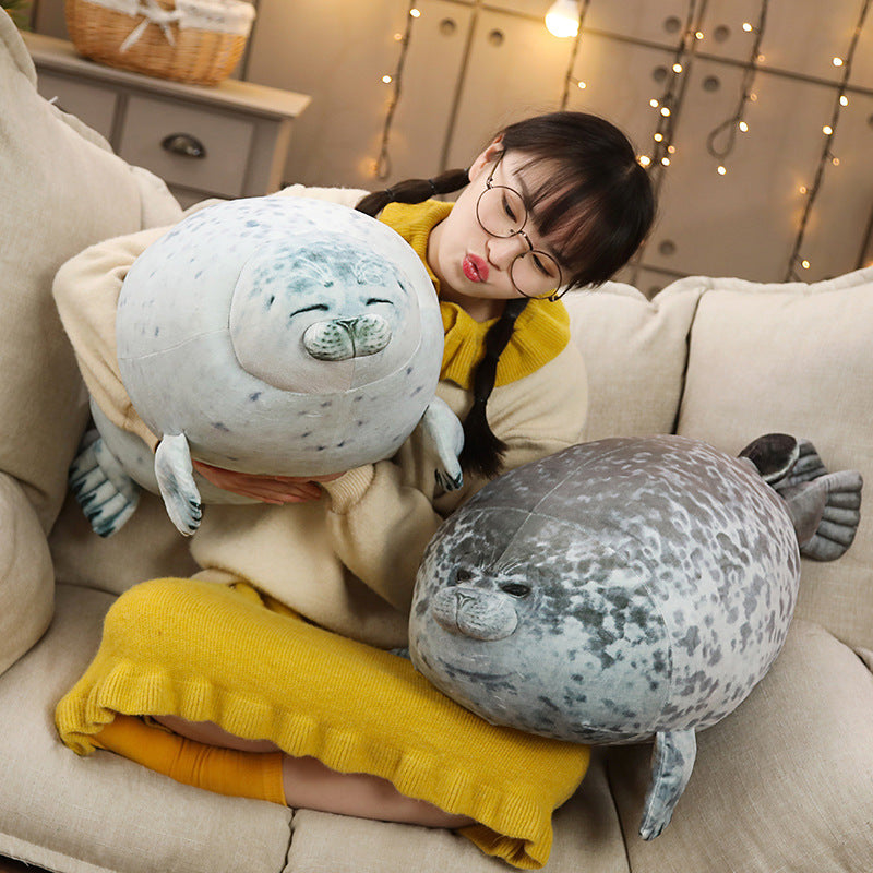 Large Seal Pillow Doll Aquarium Plush Toy - Minihomy