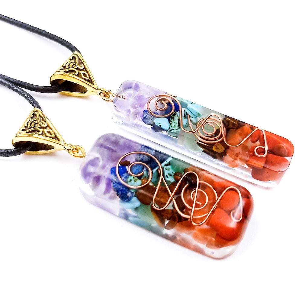 Gravel Seven Chakra Spirit Pendant - Minihomy