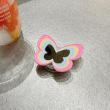 Color Butterfly Stand Silicone Phone Case