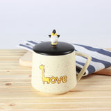 Creative Cartoon Ceramic Cup Hand Drawn Cute Giraffe