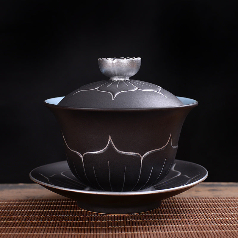 Single Ceramic Large Master Cup Kung Fu Tea Set