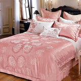 Ice Silk Jacquard High-end Linen And Cotton Bedding Set