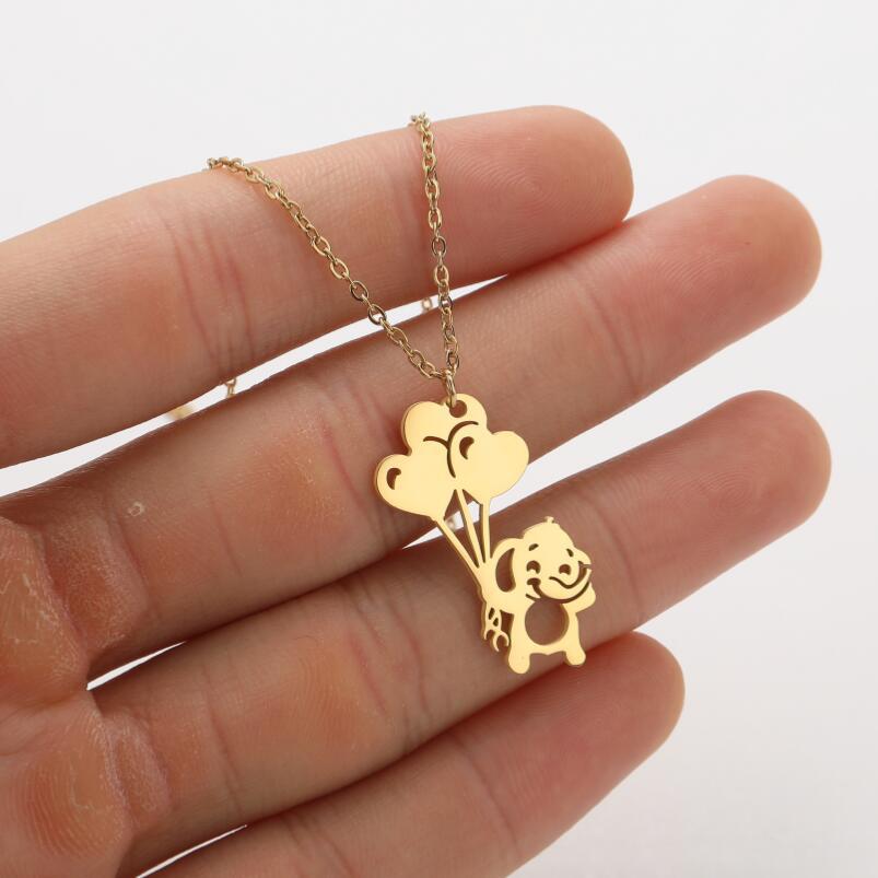 Ins Light Luxury Personality Cute Cartoon Animal Pendant Necklace - Minihomy