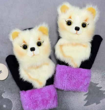 Cartoon Animal Autumn And Winter Warm Mittens - Minihomy