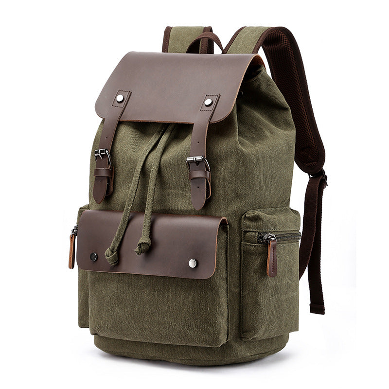 Men's Canvas Casual Backpack Laptop Bag