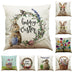 Easter Bunny Cotton And Linen Pillowcase - Minihomy